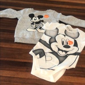 NWT Mickey Mouse “Softest” Fleece & Bodysuit